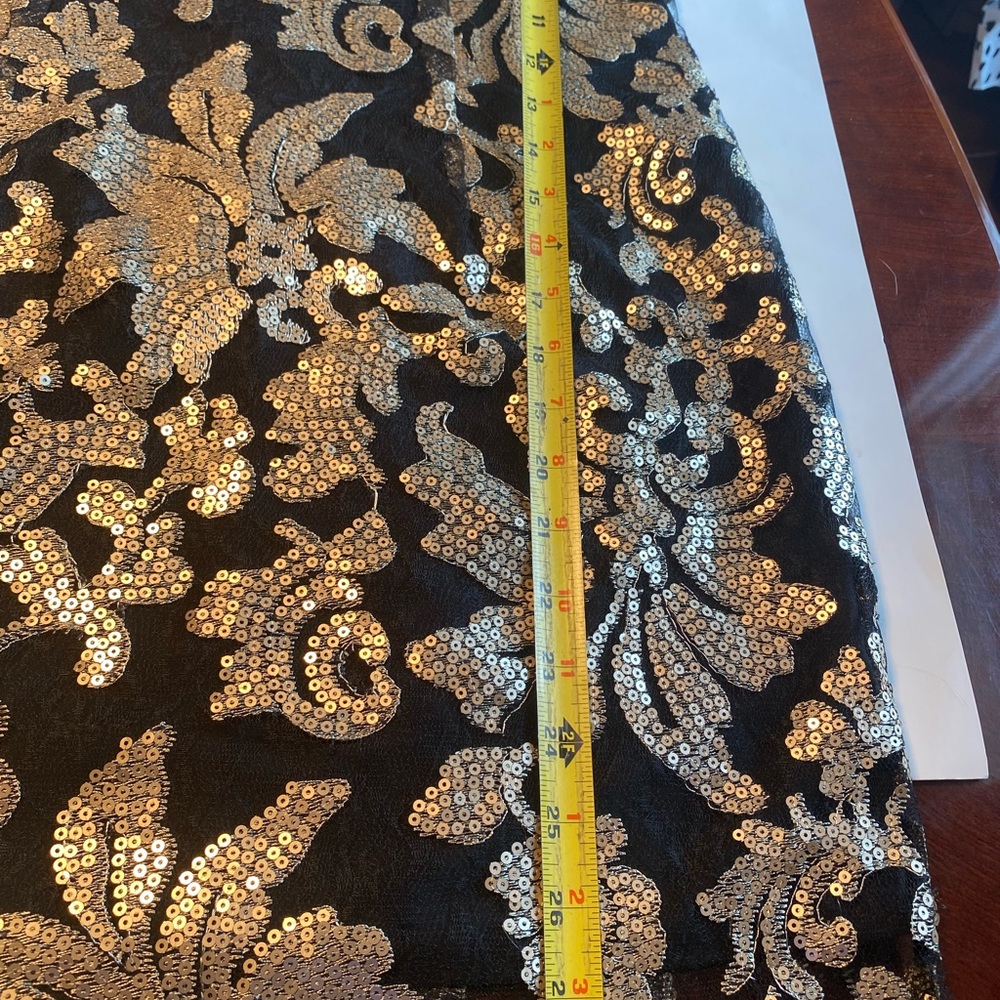 Gianni Bini Strapless Black and Gold Dress - Picture 13 of 14